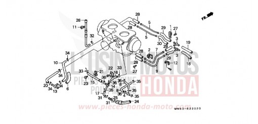 TUBULURE (1) (GL1500L/AM/SEM/AN/SEN) GL1500SEM de 1991